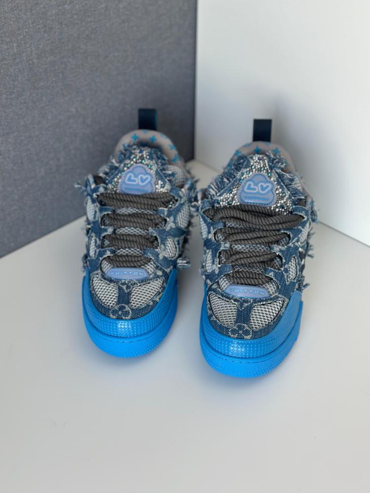 LV® Skate Sneaker "Blue Monogram Denim"