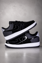 NK® Air Force 1 Low Patent Leather "Black/White"