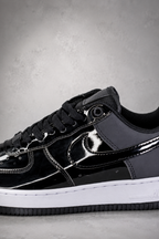 NK® Air Force 1 Low Patent Leather "Black/White"