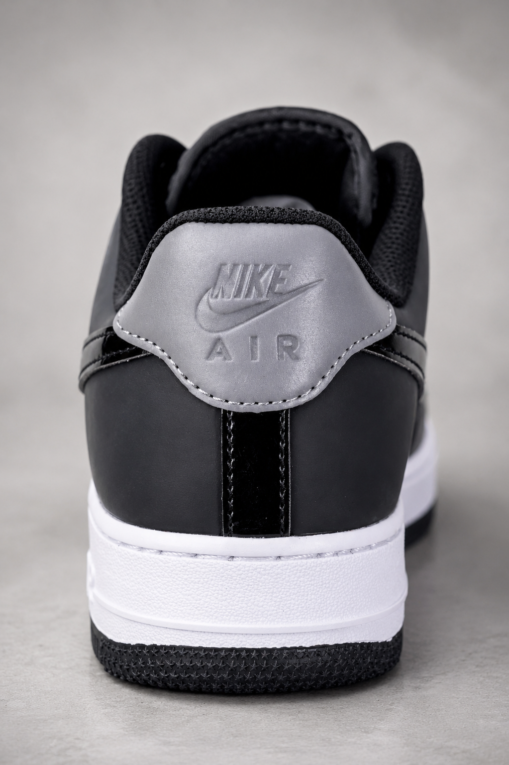 NK® Air Force 1 Low Patent Leather "Black/White"