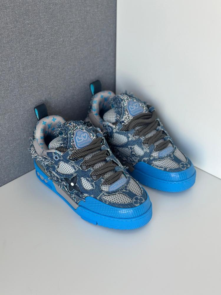 LV® Skate Sneaker "Blue Monogram Denim"