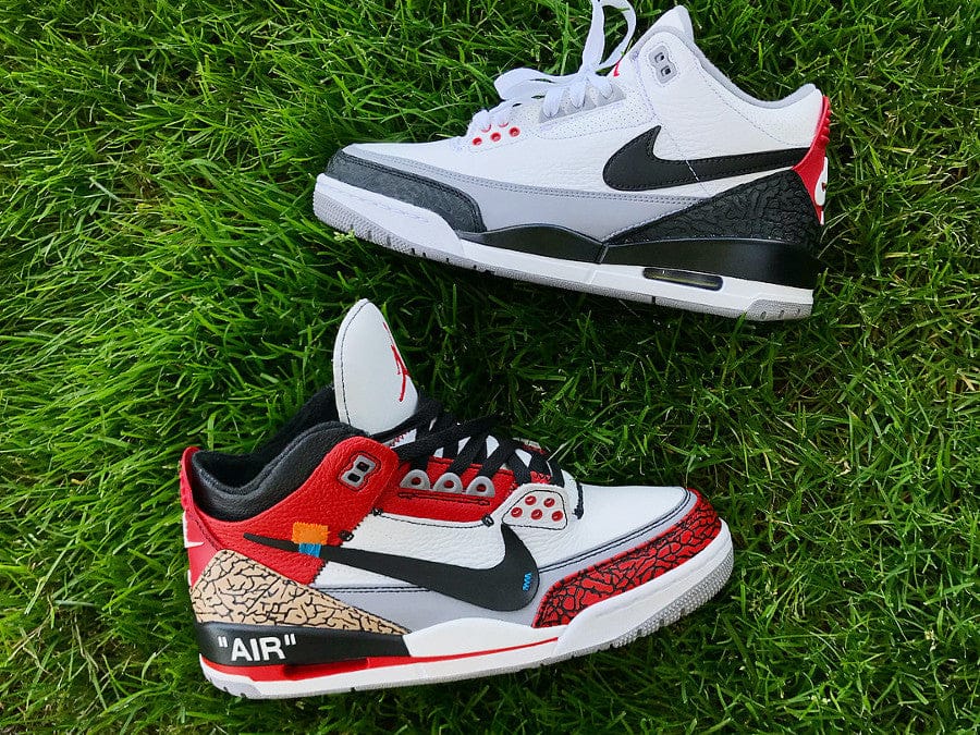 NK® Air Jrdn 3 Retro x Off-White "Fire Red"