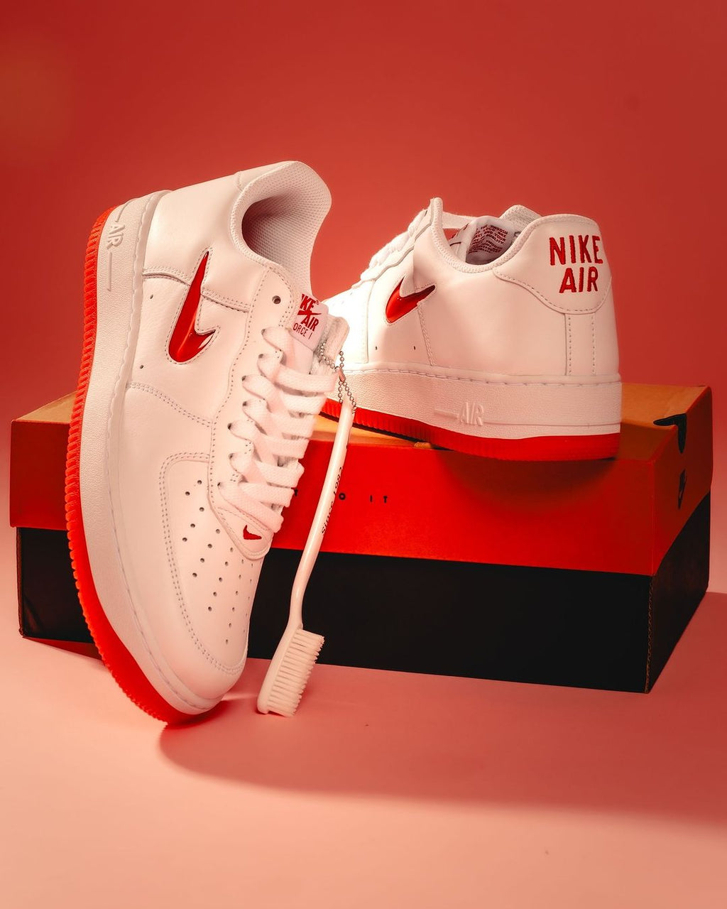 NK® AirForce 1 Low Color of the Month RED