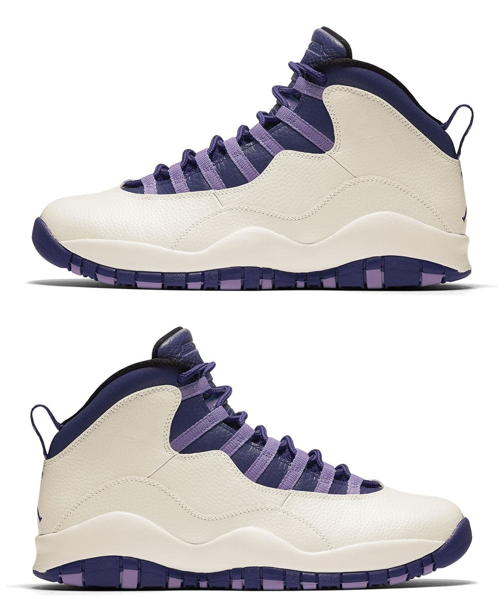 NK® Air JRDN 10 Retro "Dark Iris" "Summit White/Dark Iris-Black"