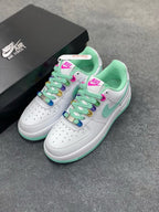 NK® Air Force 1 Low "White/Mint Rainbow"