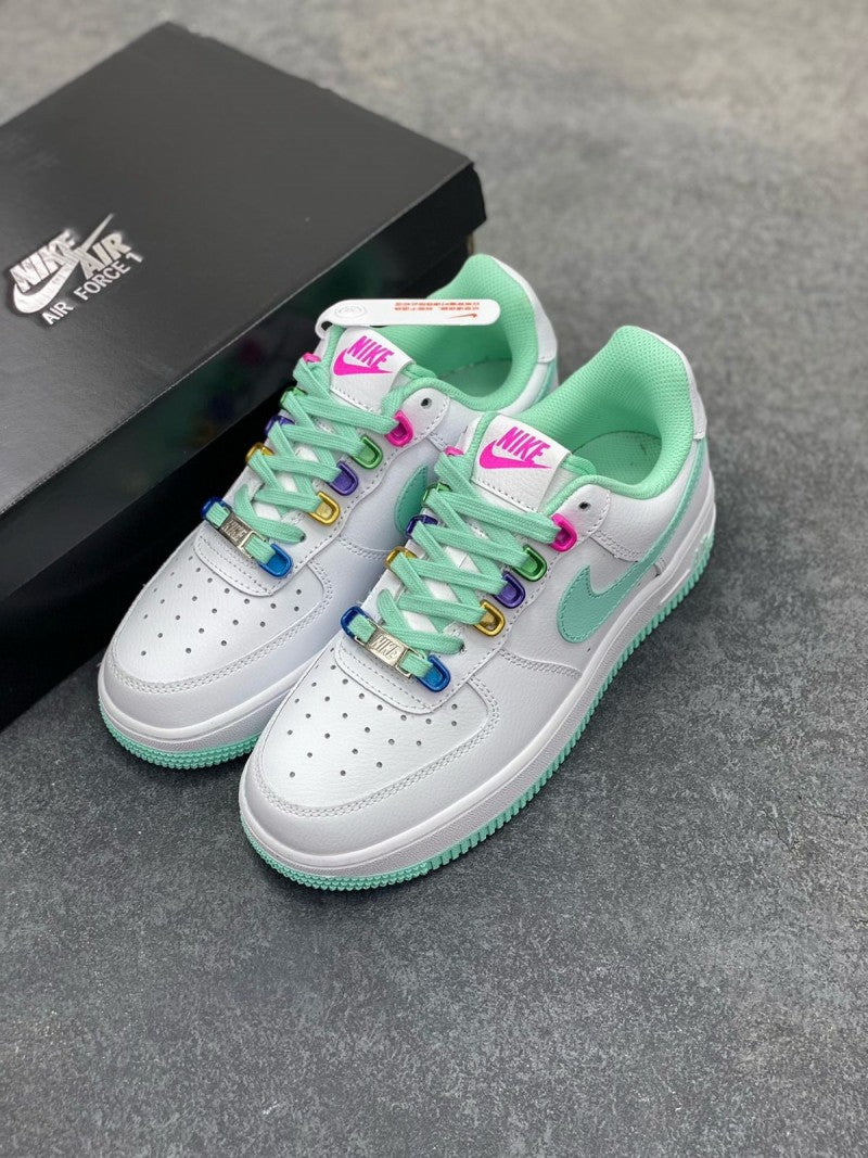 NK® Air Force 1 Low "White/Mint Rainbow"