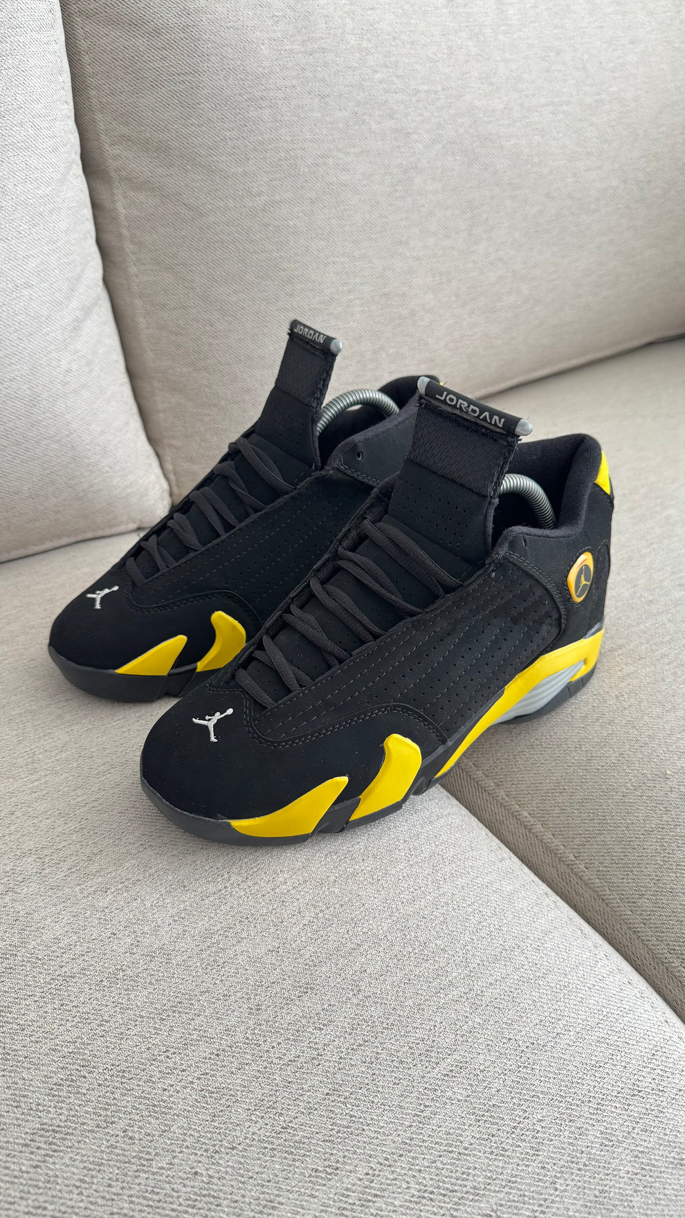 NK® Air JRDN 14 Retro "Thunder" "Black/Tour Yellow"