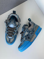 LV® Skate Sneaker "Blue Monogram Denim"