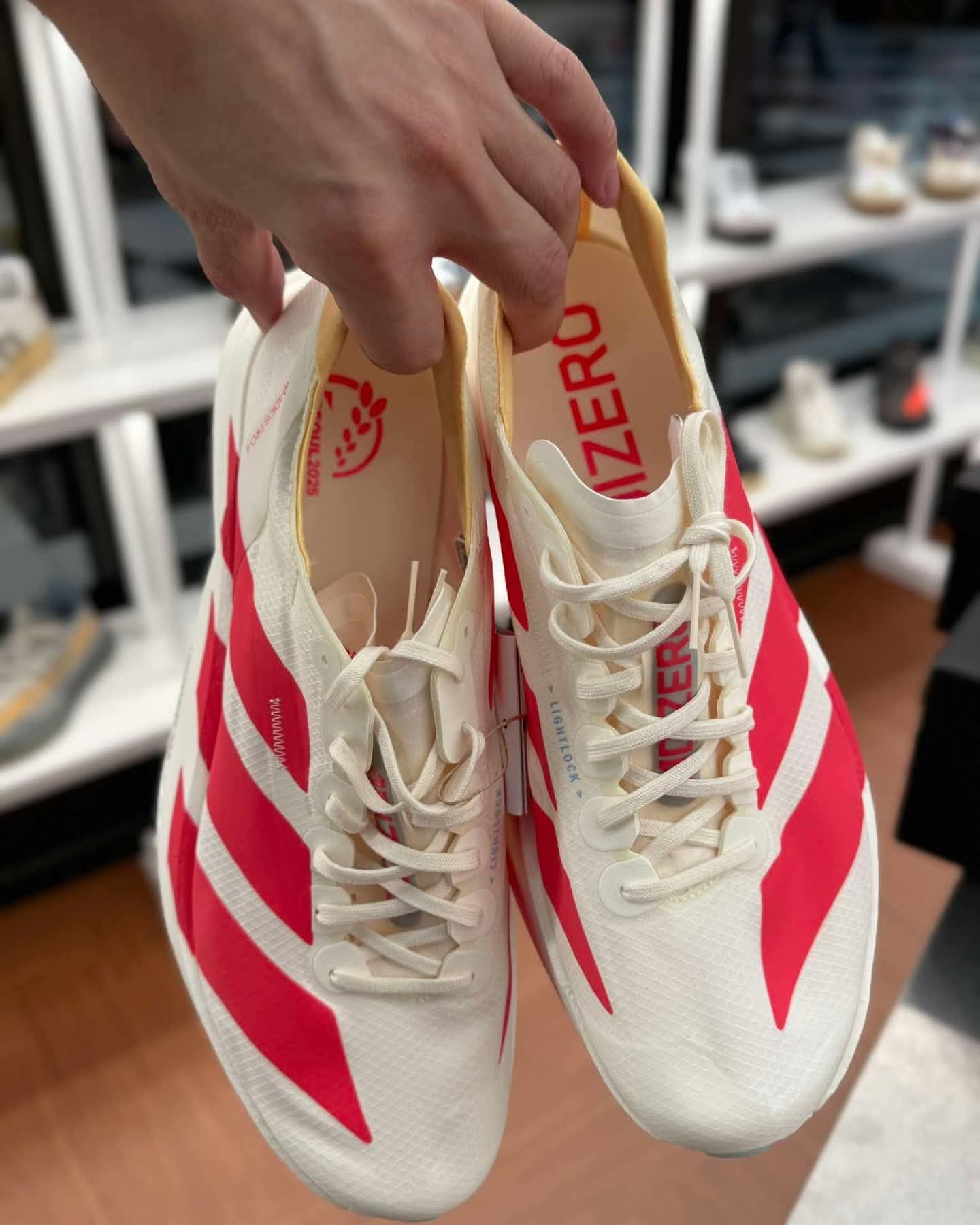 ADS® Adizero Adios Pro 4 "Cloud White / Solar Red"