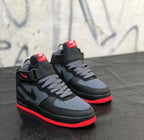 NK® Air Force 1 Mid "Black / Grey / Red"