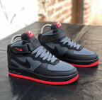 NK® Air Force 1 Mid "Black / Grey / Red"