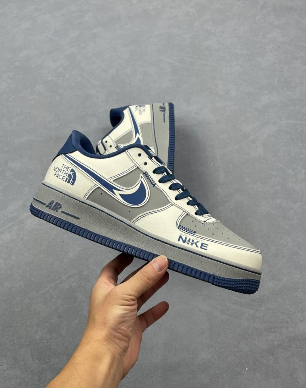 NK® Air Force 1 Low x TNF "Cream / Navy"