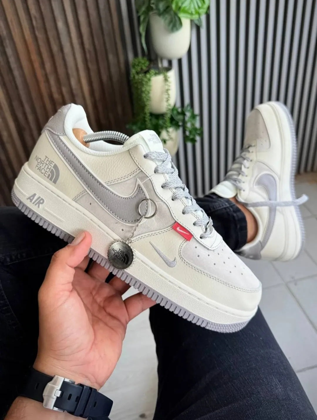 NK® Air Force 1 Low x TNF "Sail / Grey"