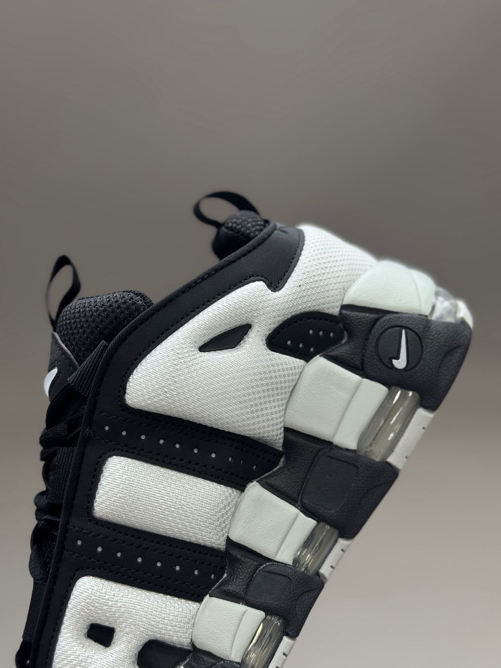 NK® Air More Uptempo "Black / White"
