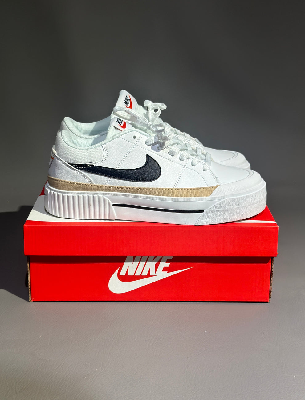 NK® Court Legacy Lift "White/Black/Sail"