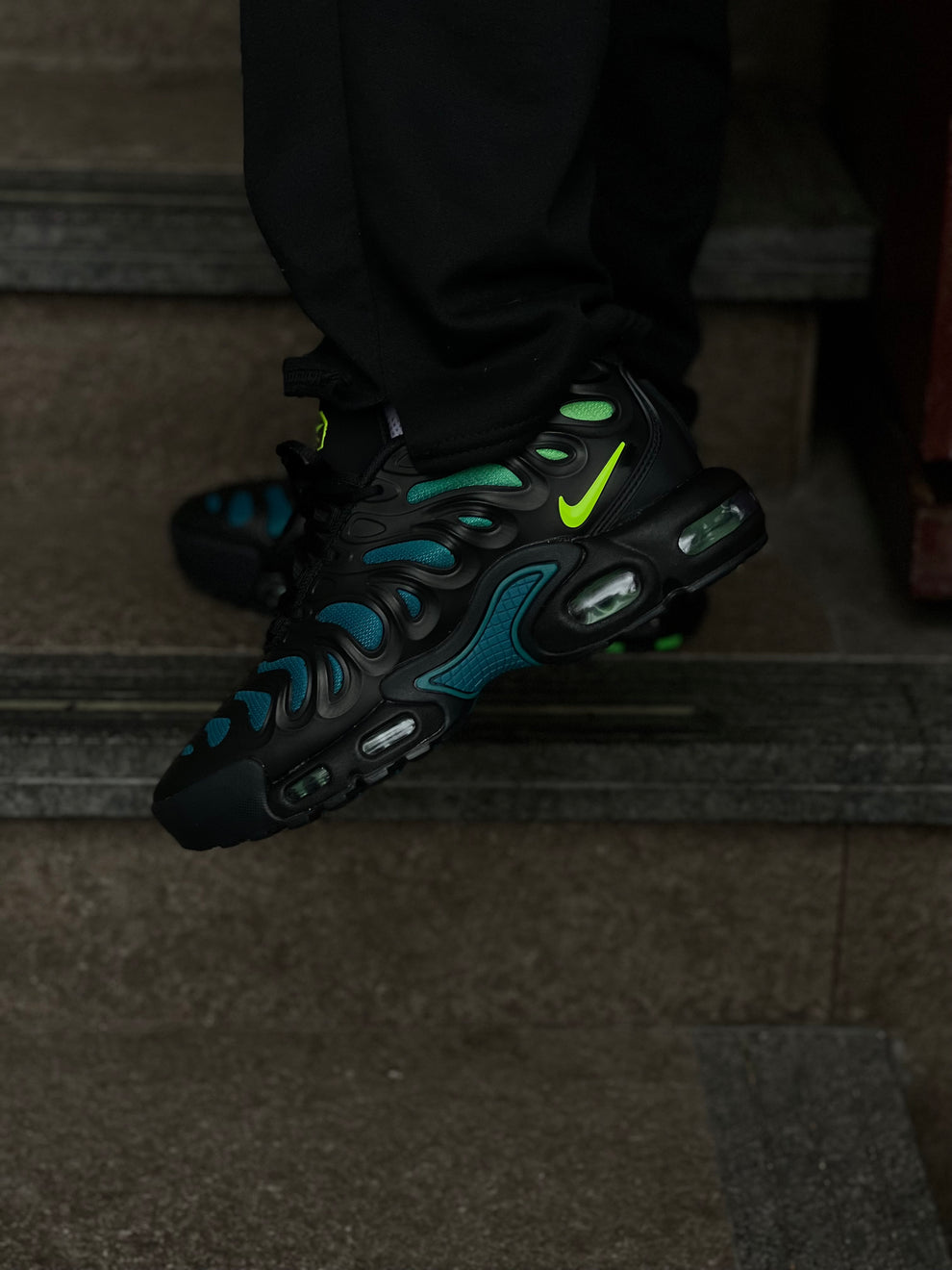 NK® Air Max Plus TN "Black/Neon Green/Teal"