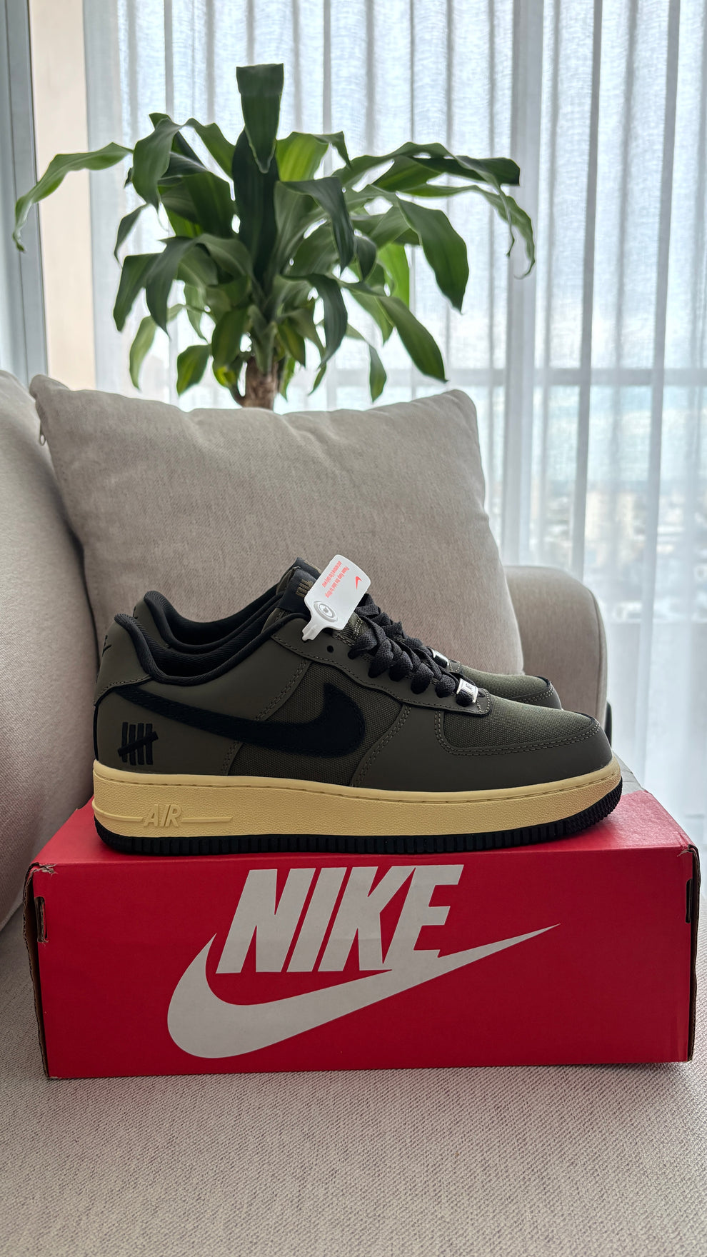 NK® Air Force 1 Low Undefeated "Ballistic Olive"