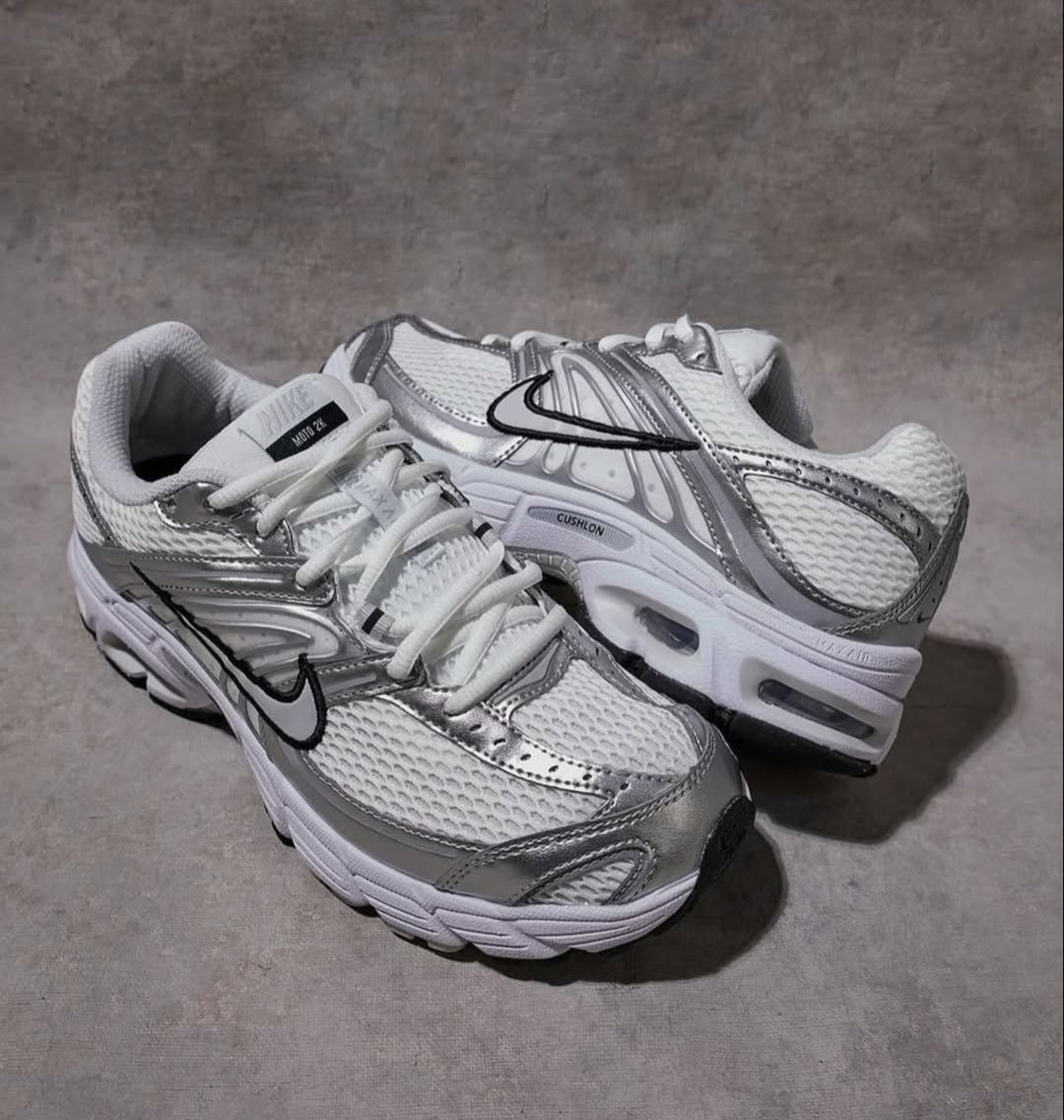 NK® Air Max Moto 2K "White Metallic Silver"