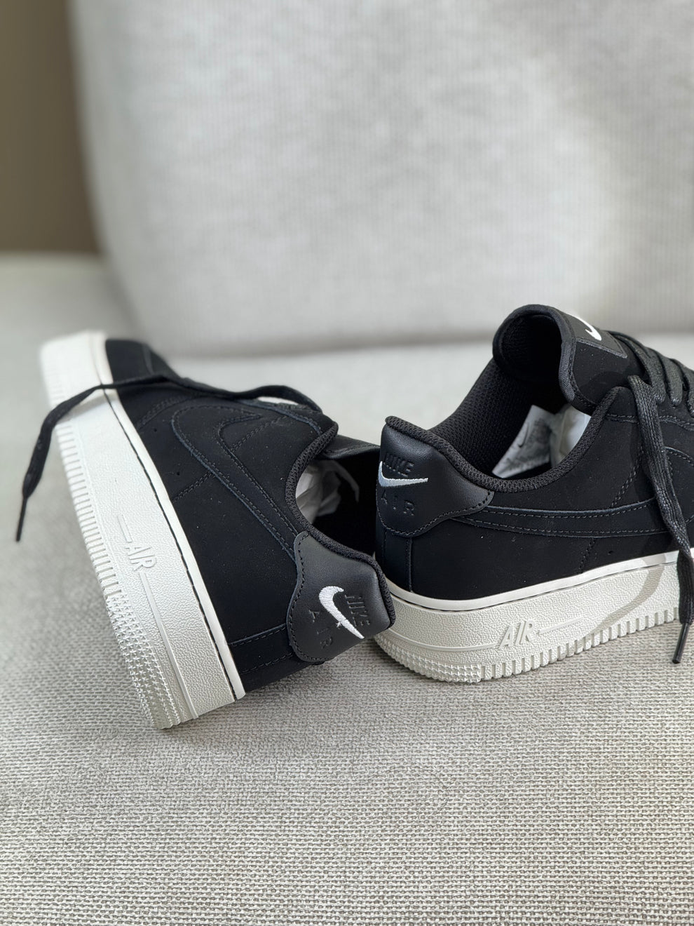 NK® Air Force 1 Low "Black White Suede"