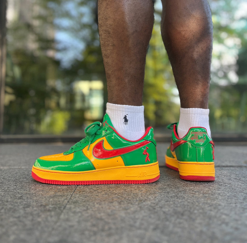 NK® AirForce 1 Low Lil Yachty Concrete Boys Lucky Green