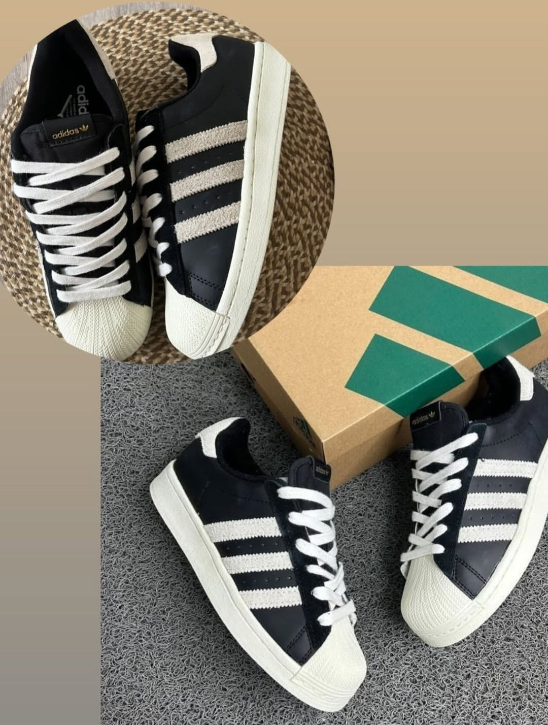 ADS® Superstar "Core Black / Hairy Suede"