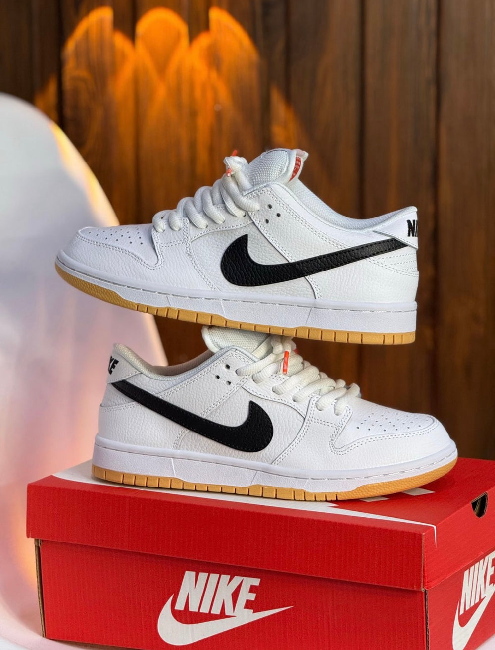 NK® SB Dunk Low Pro ISO "White Gum"