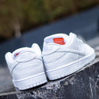 NK® SB Dunk Low Pro ISO "Orange Label Triple White"