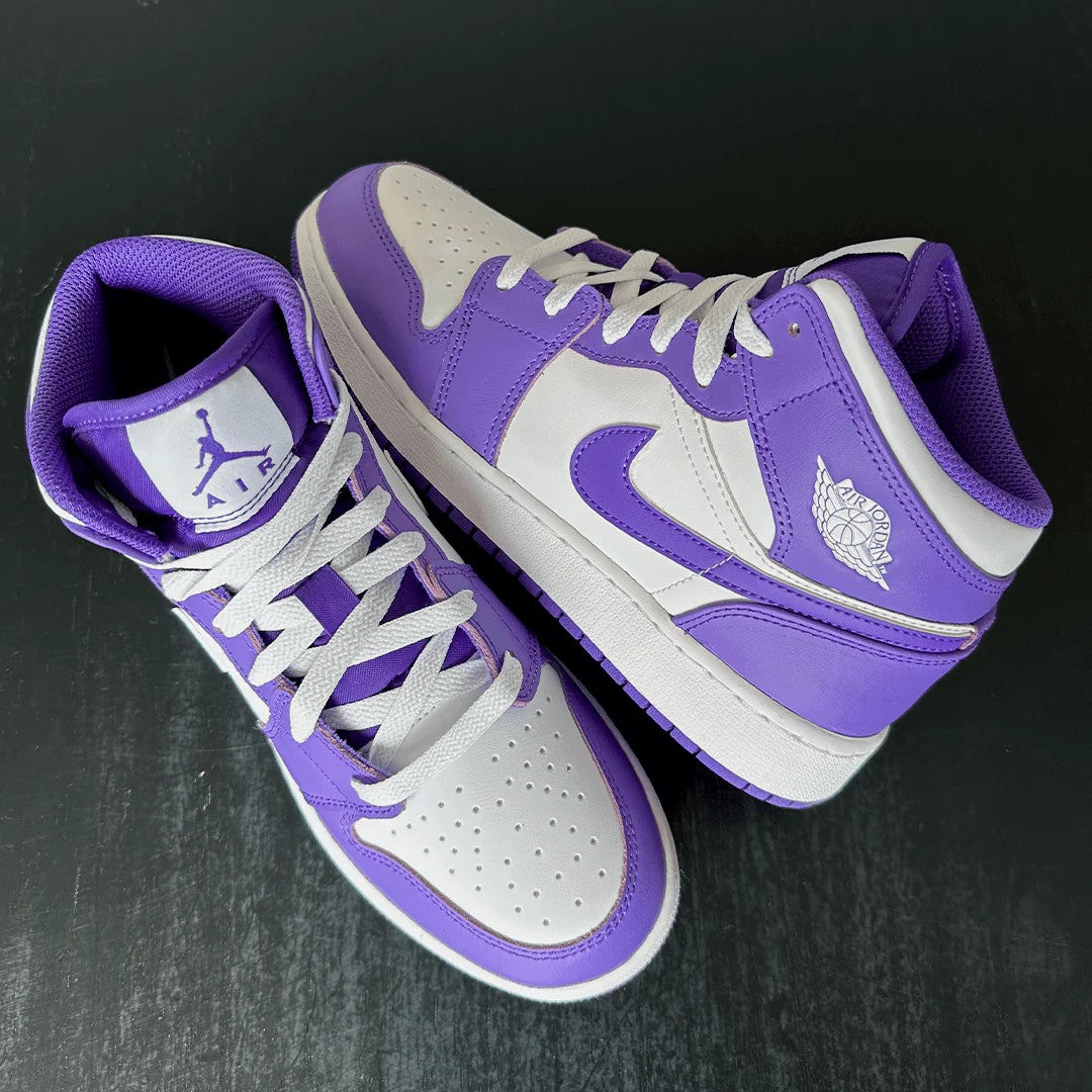 NK® Air Jordan 1 Mid Purple Venom