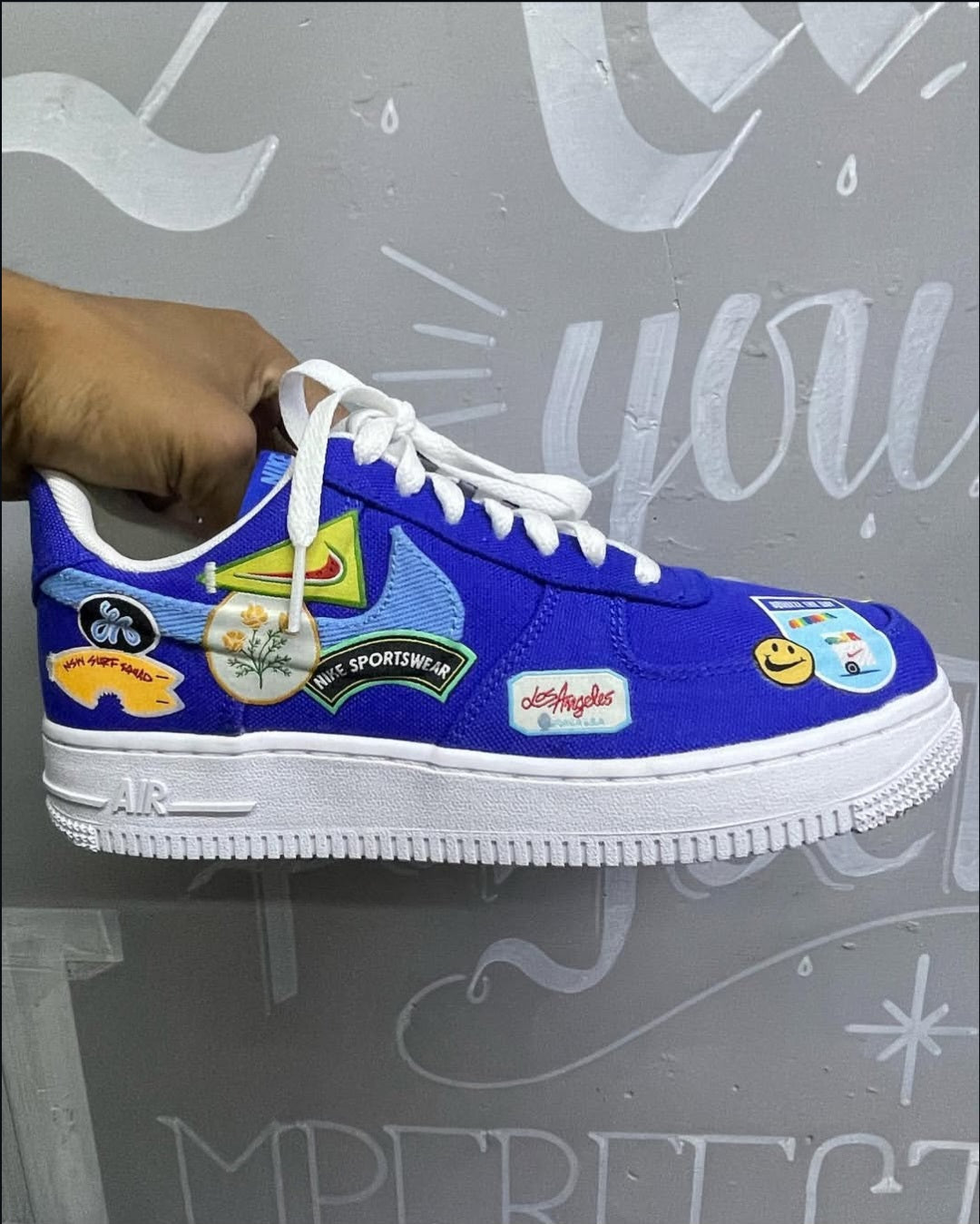 NK® Air Force 1 Low "LA Blue Canvas"