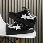 BP® Sta Low "Black White" (Patent Leather)