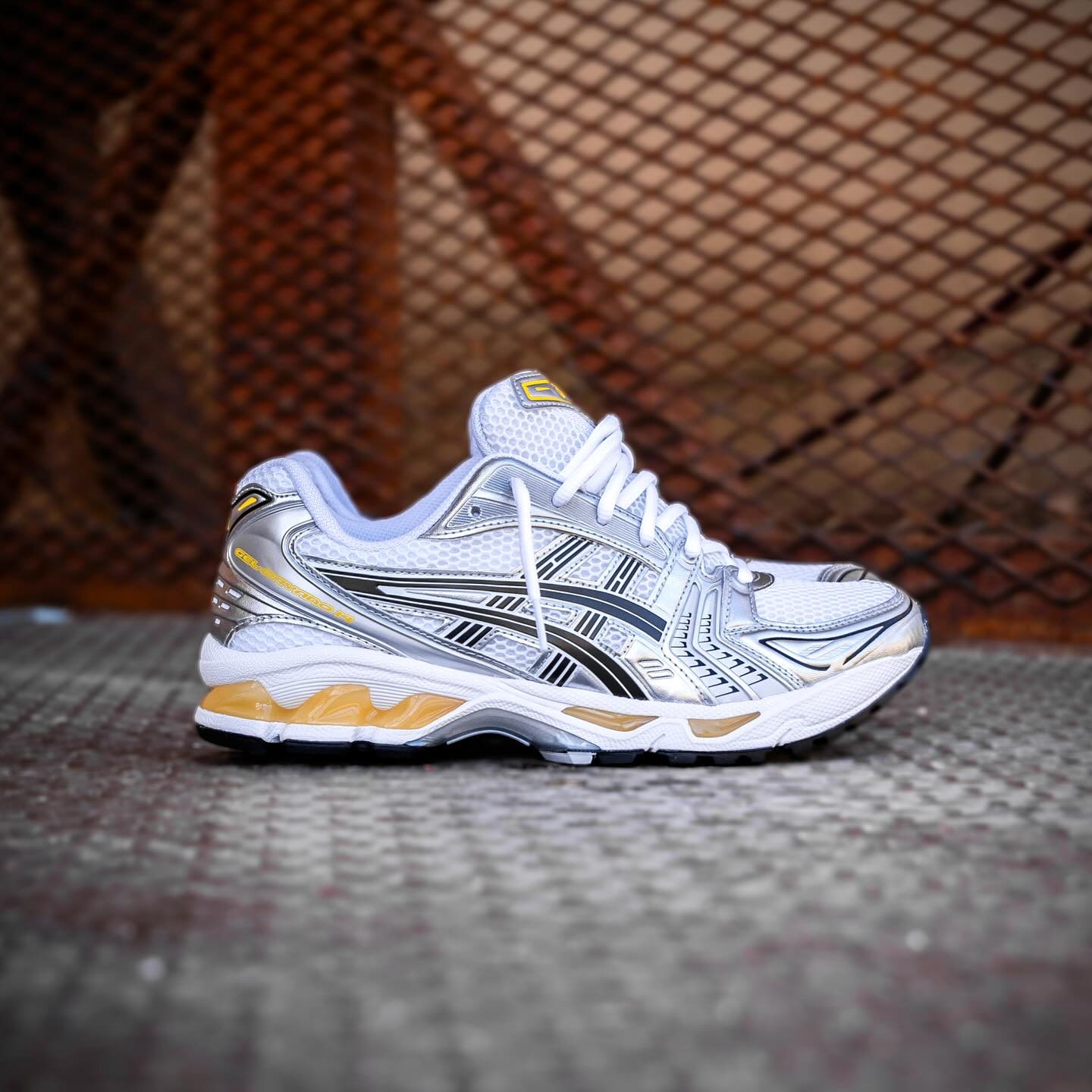 ASCS® GEL-Kayano 14 "White / Tai Chi Yellow"