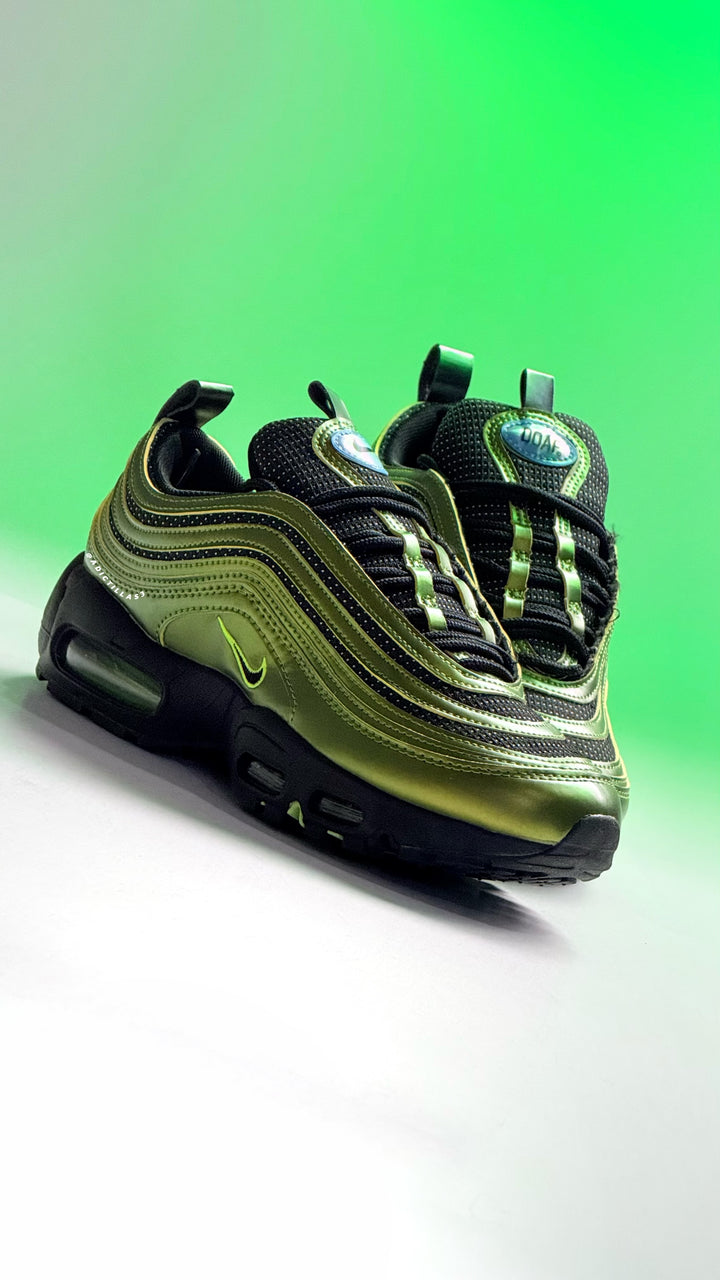 NK® Air Max 95/97 Ducks of a Feather "Metallic Green / Black"