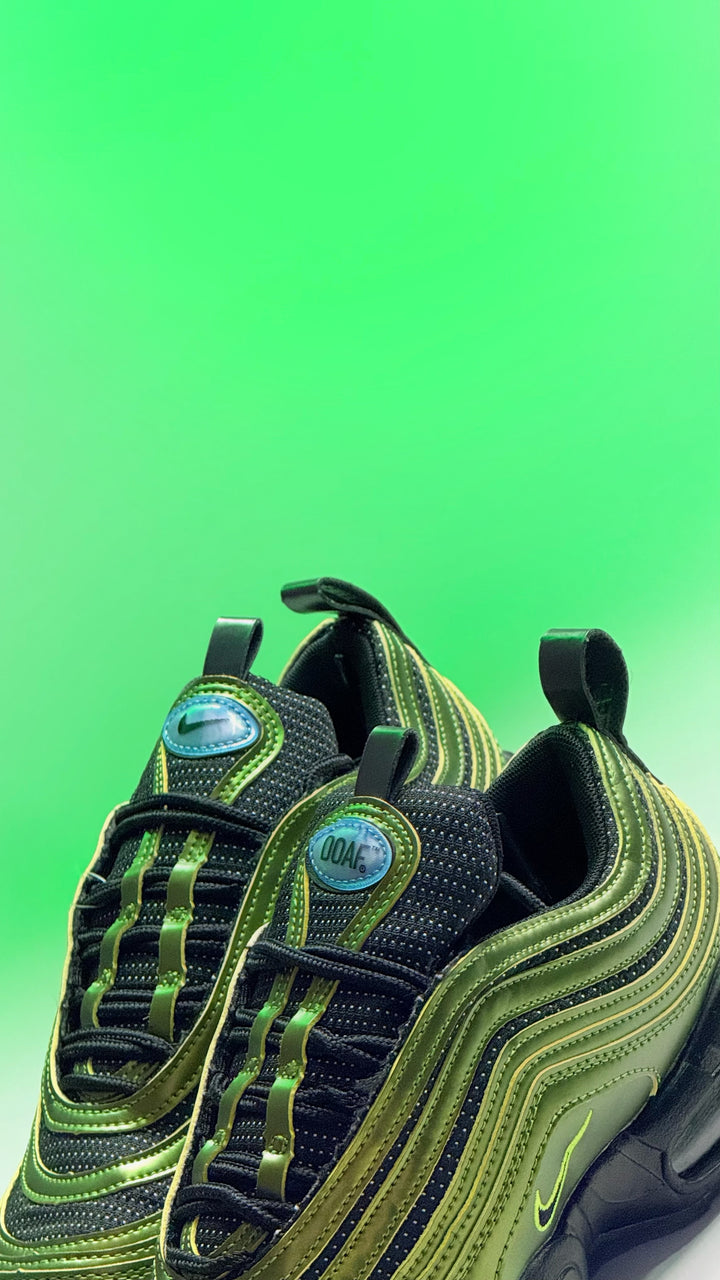 NK® Air Max 95/97 Ducks of a Feather "Metallic Green / Black"