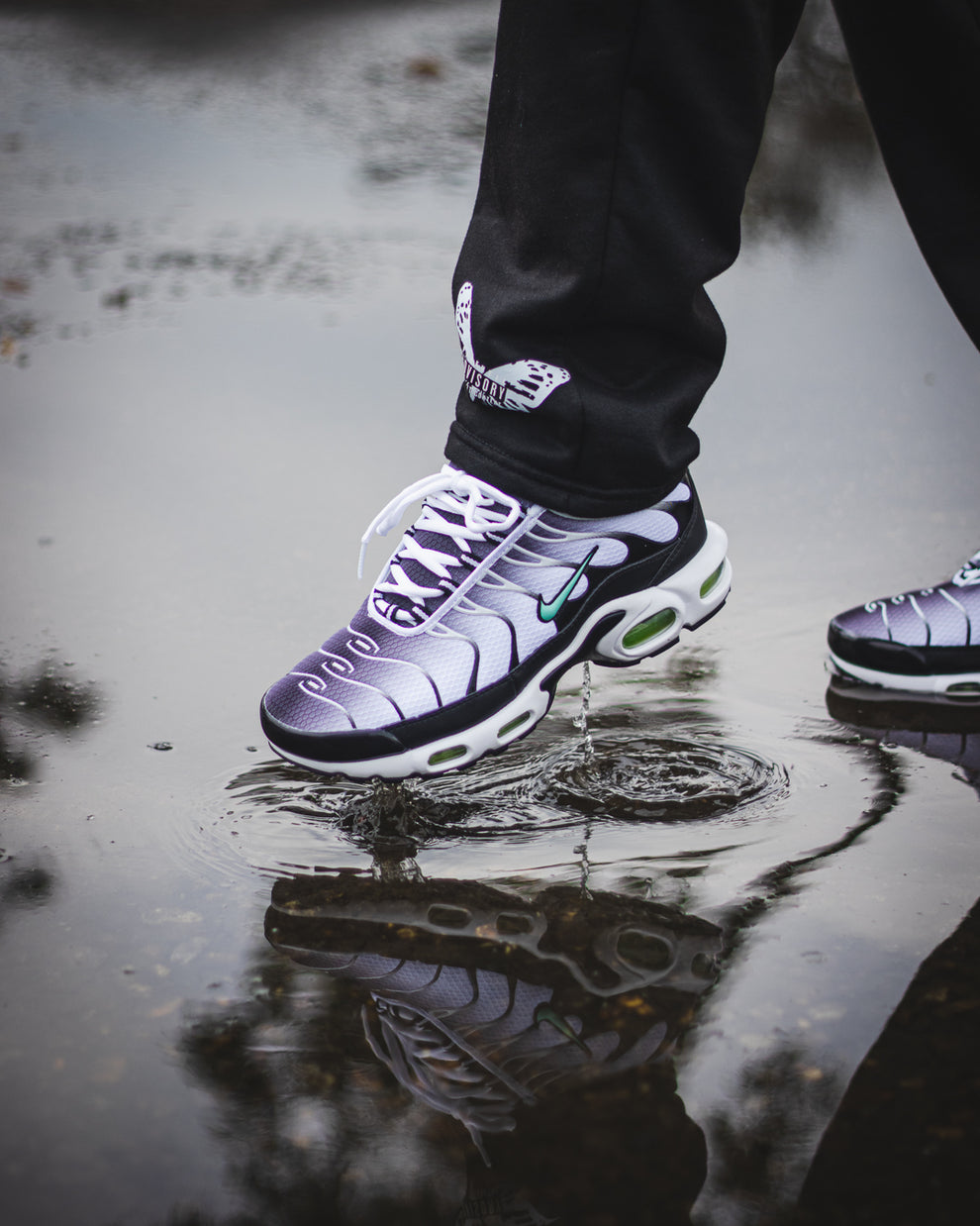 NK® Air Max Plus Tn "Black / White / Mint"