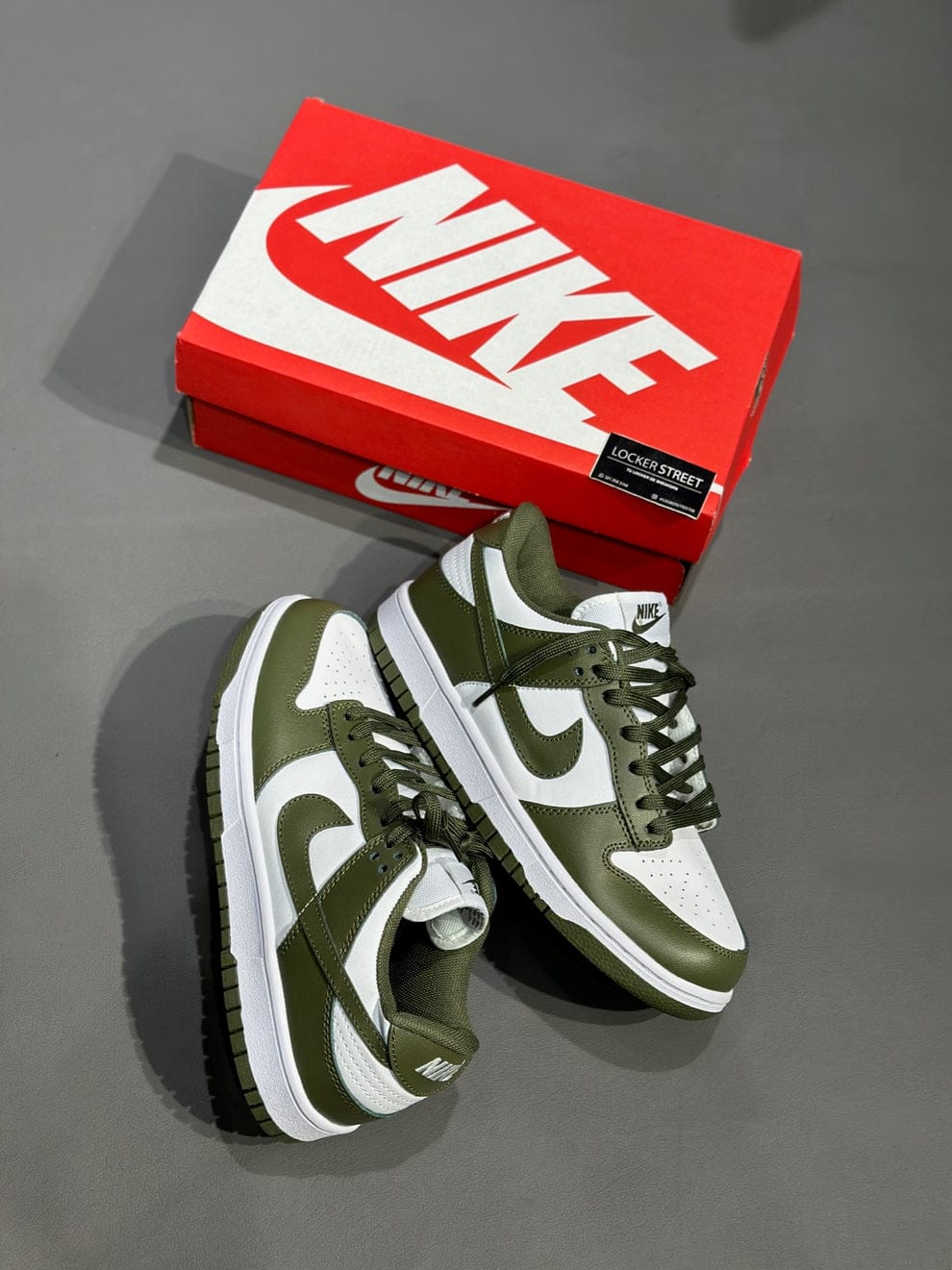 NK® Dunk Low "Cargo Khaki/White"