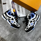 LV® Skate Sneaker "Black / White / University Blue"