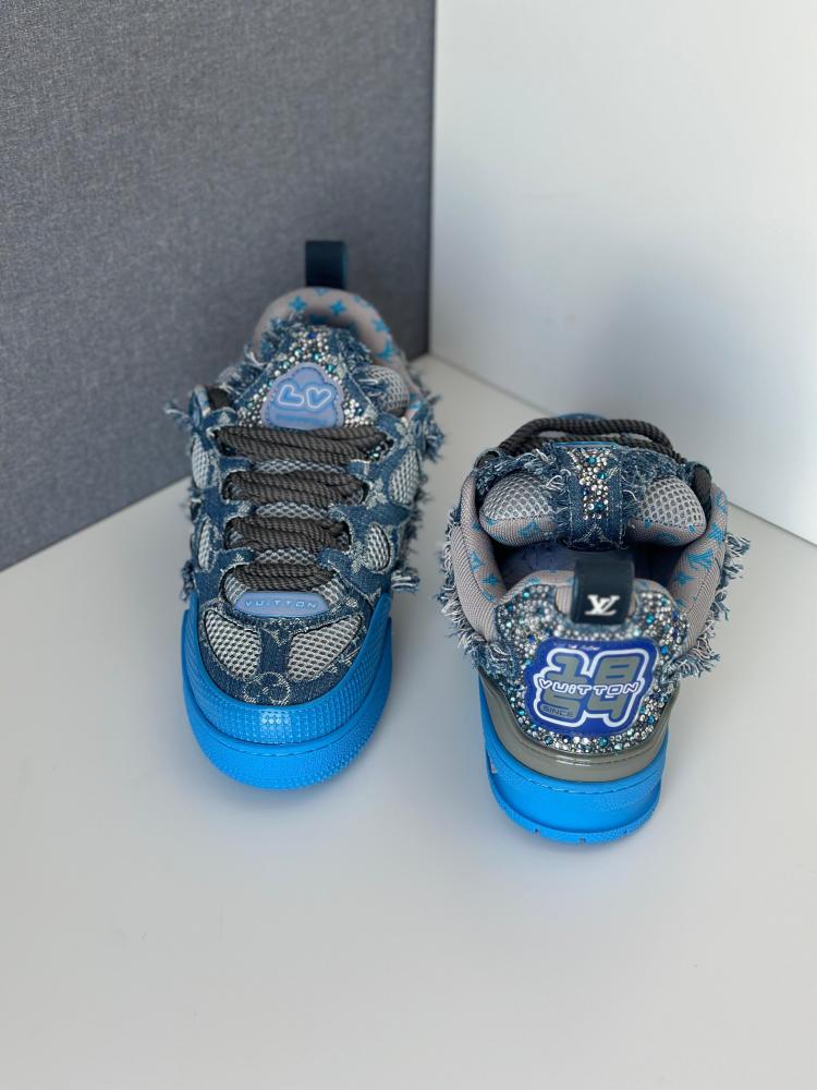 LV® Skate Sneaker "Blue Monogram Denim"