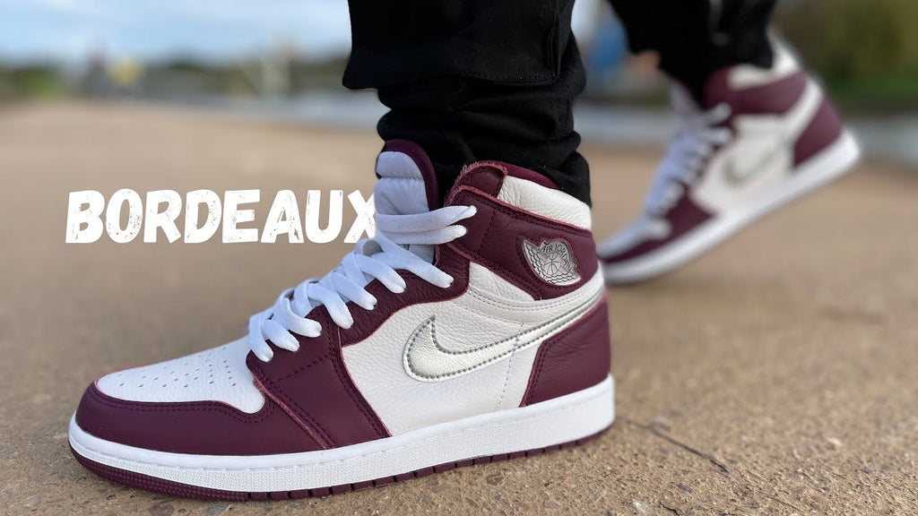NK® Air Jrdn 1 High "Bordeaux/White"