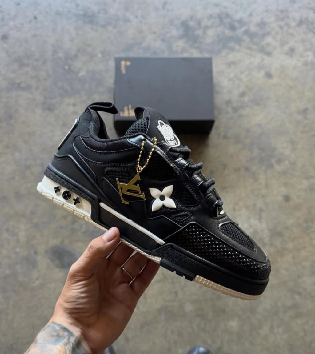 LV® Skate Sneaker "Black White"