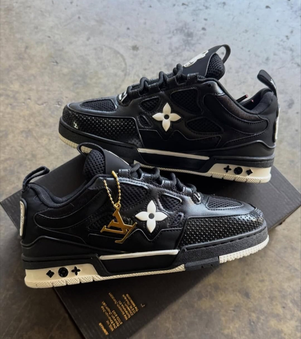LV® Skate Sneaker "Black White"