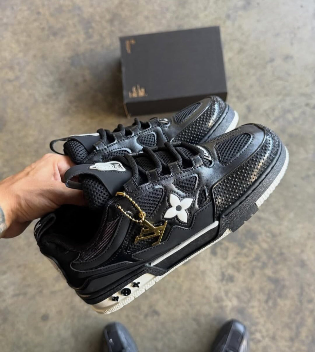 LV® Skate Sneaker "Black White"